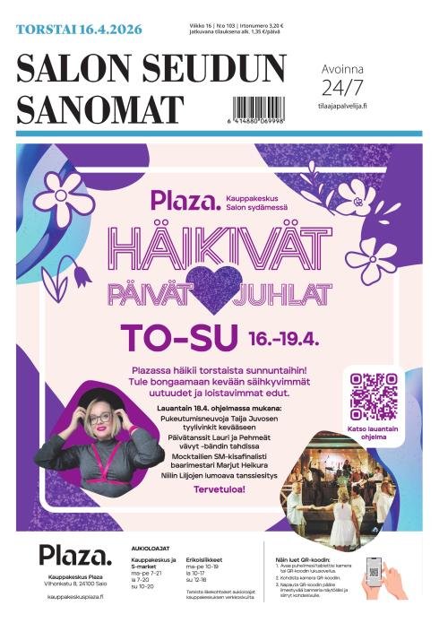 Salon Seudun Sanomat 16.4.2026