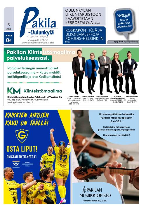 Pakila-Oulunkylä 16.4.2026