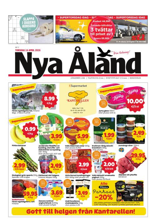 Nya Åland 16.4.2026