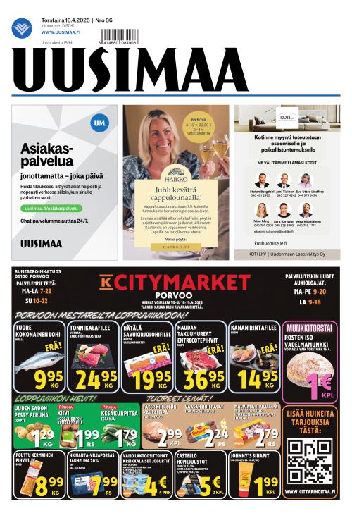 Uusimaa 16.4.2026