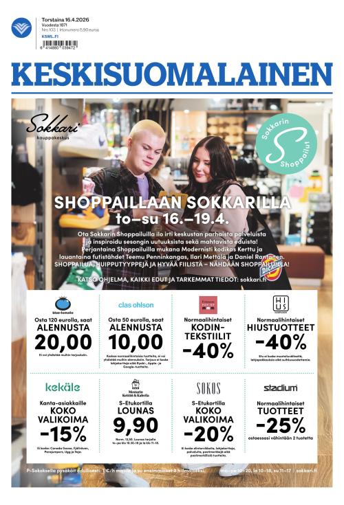 Keskisuomalainen 16.4.2026