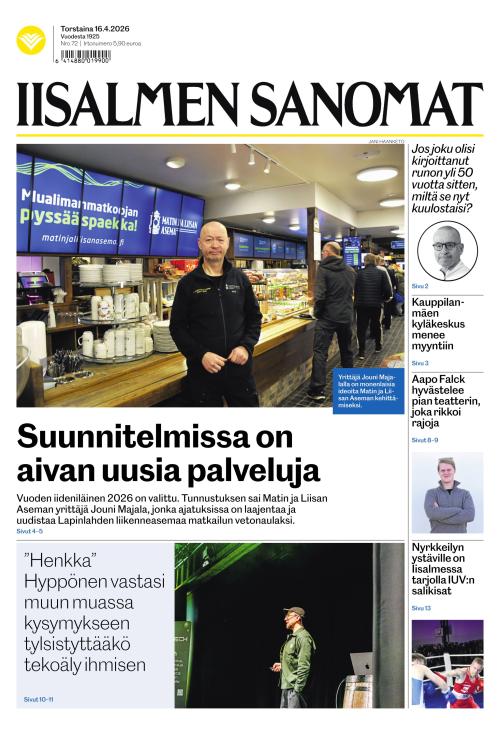Iisalmen Sanomat 16.4.2026