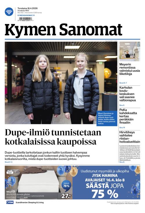 Kymen Sanomat 16.4.2026