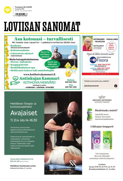 Loviisan Sanomat 16.4.2026