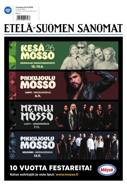 Etelä-Suomen Sanomat 16.4.2026