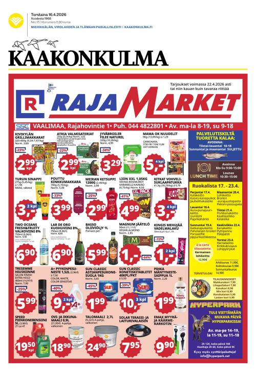 Kaakonkulma 16.4.2026