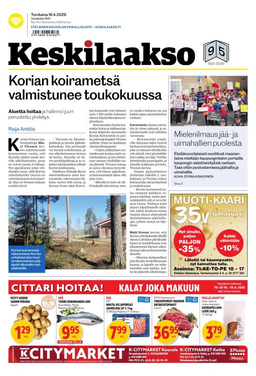 Keskilaakso 16.4.2026