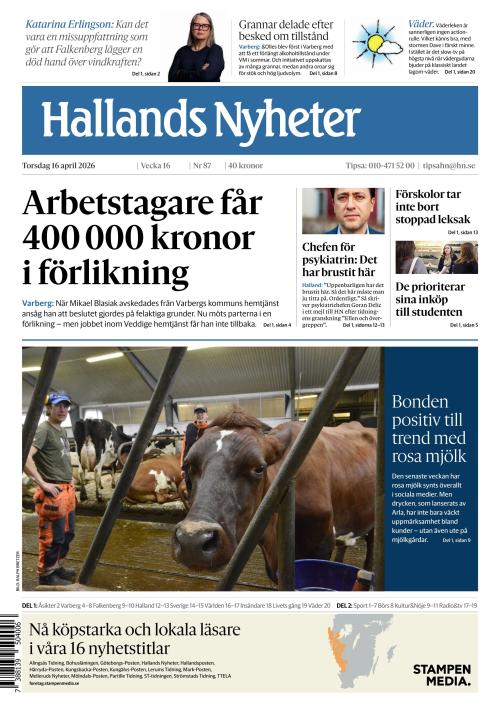 Hallands Nyheter 16.4.2026