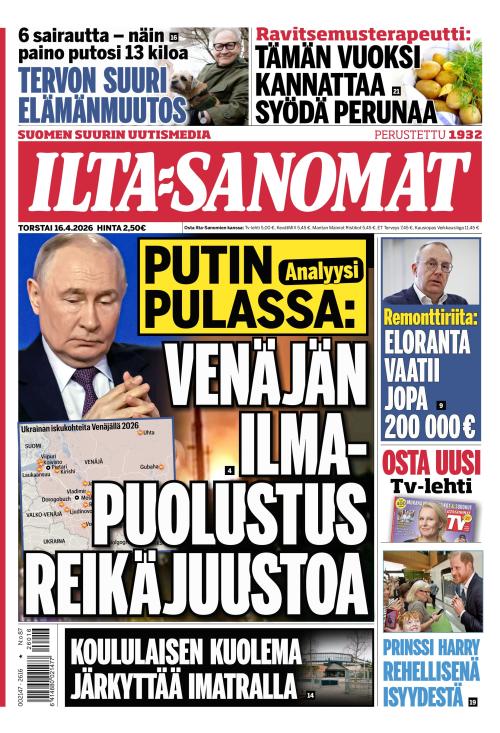 Ilta-Sanomat 16.4.2026