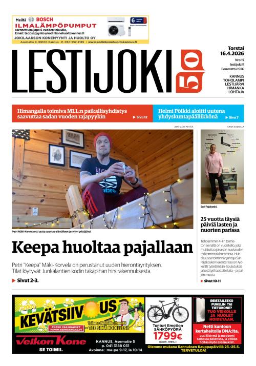 Lestijoki-lehti 16.4.2026