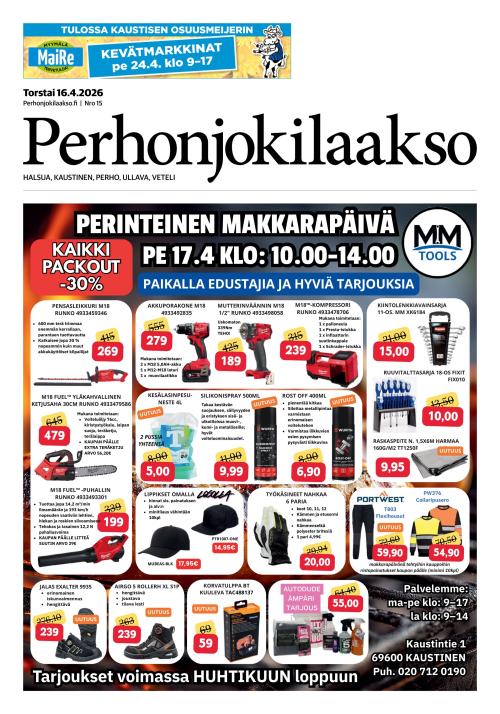 Perhonjokilaakso 16.4.2026
