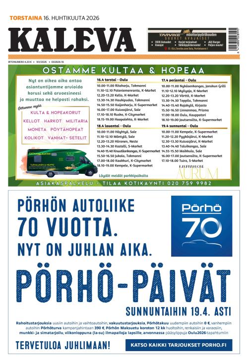 Kaleva 16.4.2026