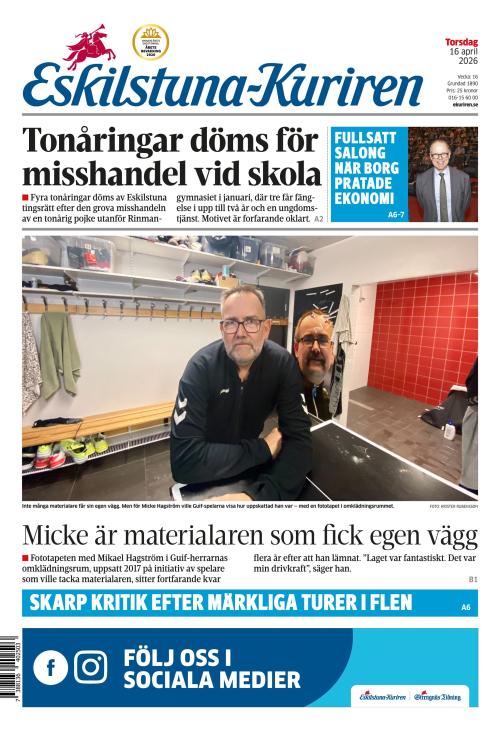 Eskilstuna-Kuriren 16.4.2026