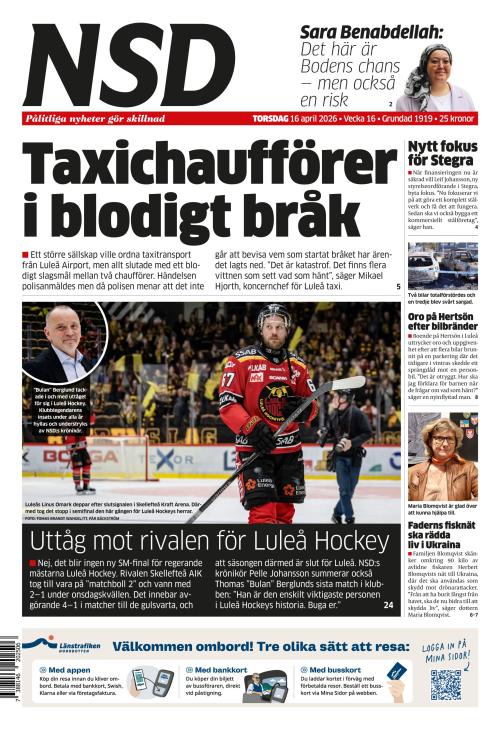 Norrländska Socialdemokraten 16.4.2026