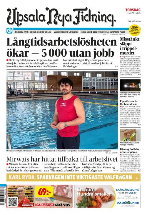 Upsala Nya Tidning 16.4.2026