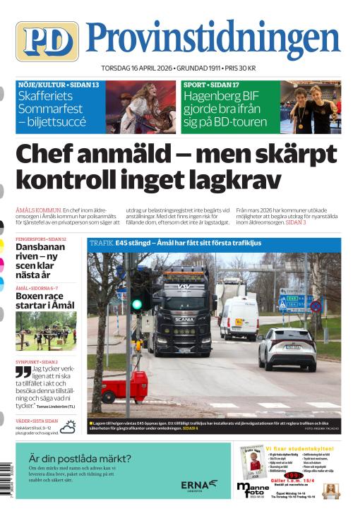 Provinstidningen Dalsland 16.4.2026