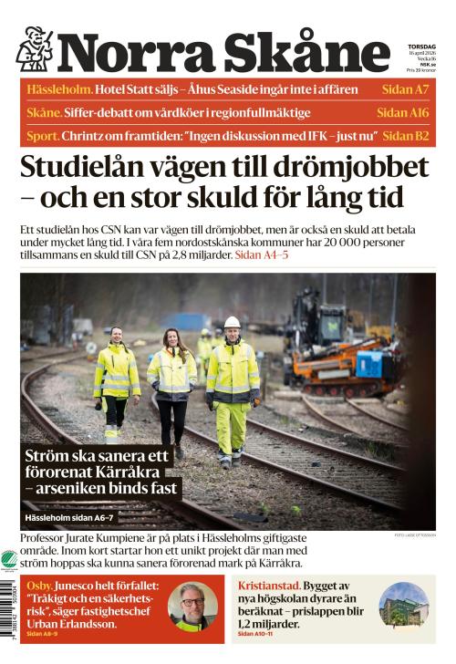 Norra Skåne 16.4.2026