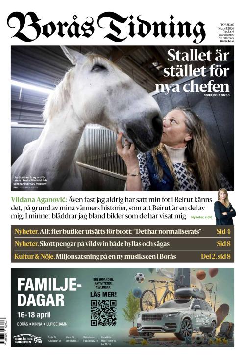 Borås Tidning 16.4.2026