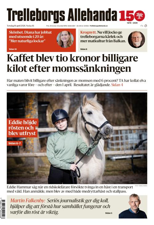 Trelleborgs Allehanda 16.4.2026
