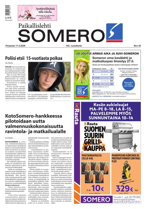 Paikallislehti Somero 17.4.2026