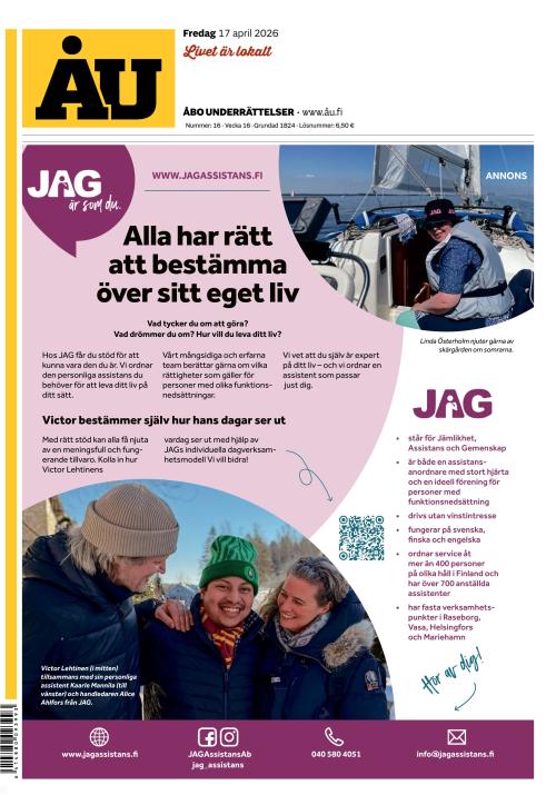 Åbo Underrättelser 17.4.2026