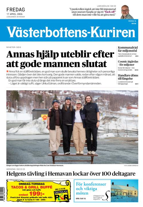 Västerbottens-Kuriren (SE) 17.4.2026
