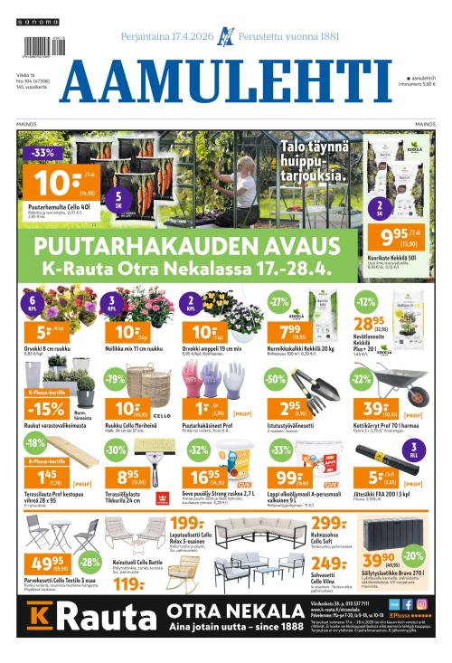Aamulehti 17.4.2026