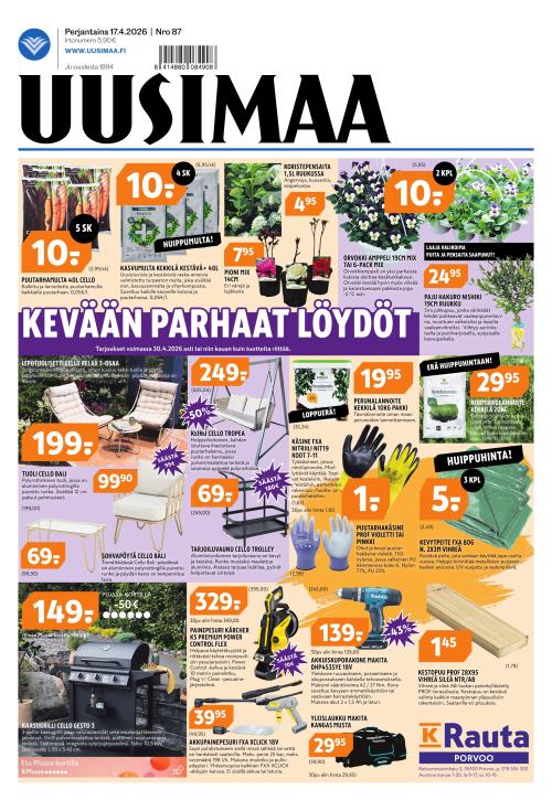 Uusimaa 17.4.2026