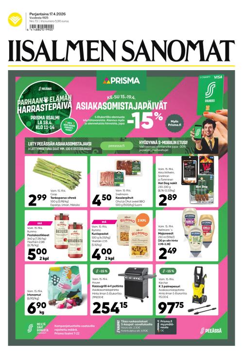 Iisalmen Sanomat 17.4.2026