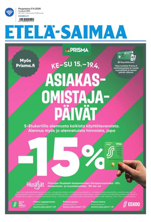 Etelä-Saimaa 17.4.2026