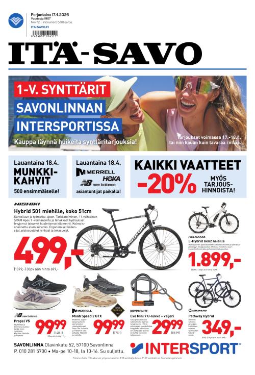 Itä-Savo 17.4.2026