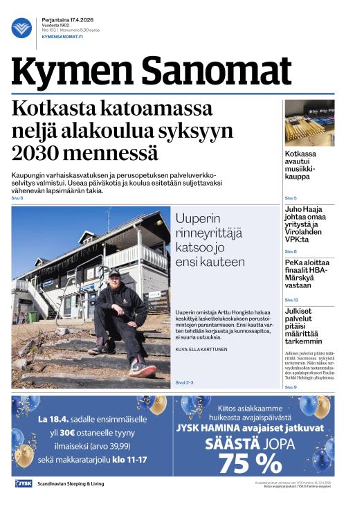 Kymen Sanomat 17.4.2026