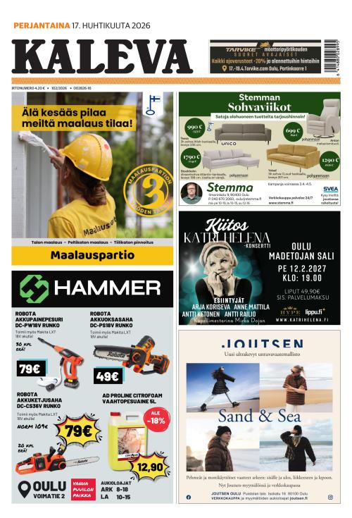 Kaleva 17.4.2026