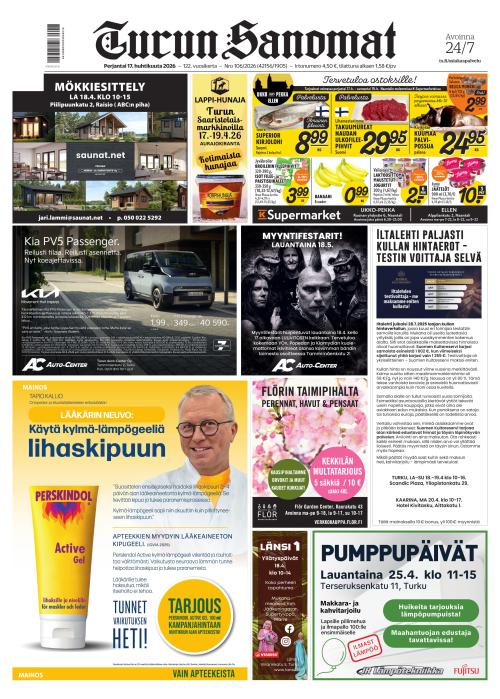 Turun Sanomat 17.4.2026