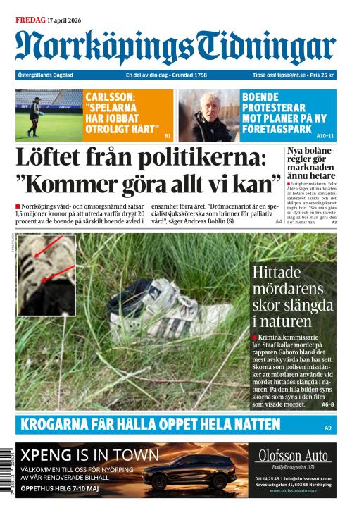 Norrköpings Tidningar 17.4.2026