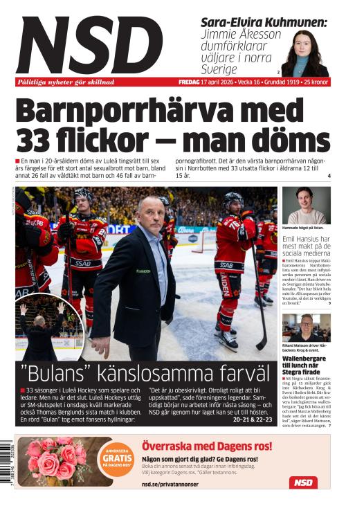 Norrländska Socialdemokraten 17.4.2026