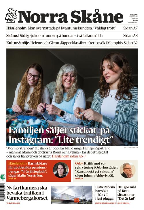 Norra Skåne 17.4.2026