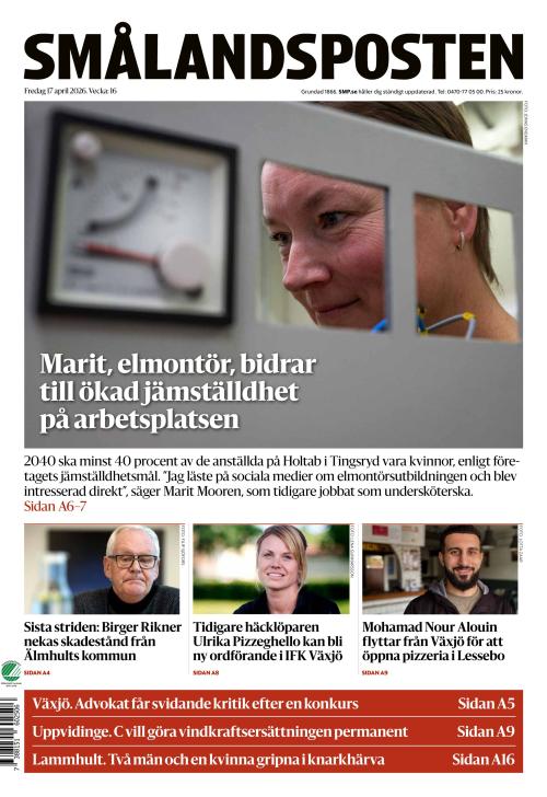 Smålandsposten 17.4.2026