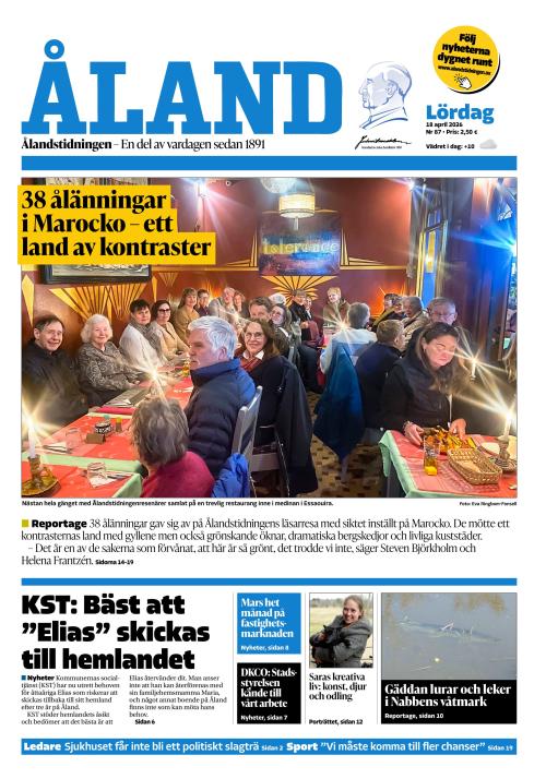 Ålandstidningen 18.4.2026