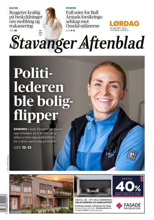 Stavanger Aftenblad 18.4.2026