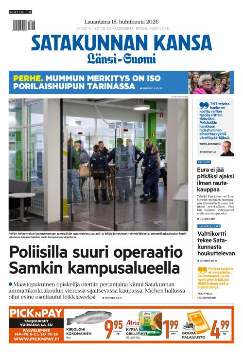 Satakunnan Kansa Länsi-Suomi 18.4.2026
