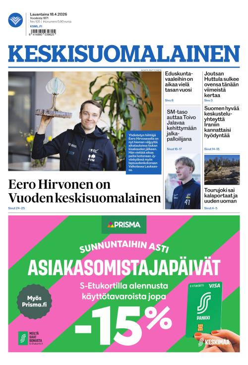 Keskisuomalainen 18.4.2026