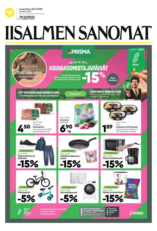 Iisalmen Sanomat 18.4.2026