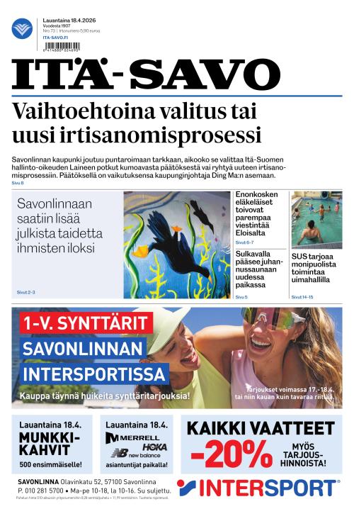 Itä-Savo 18.4.2026