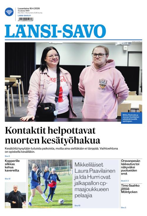 Länsi-Savo 18.4.2026
