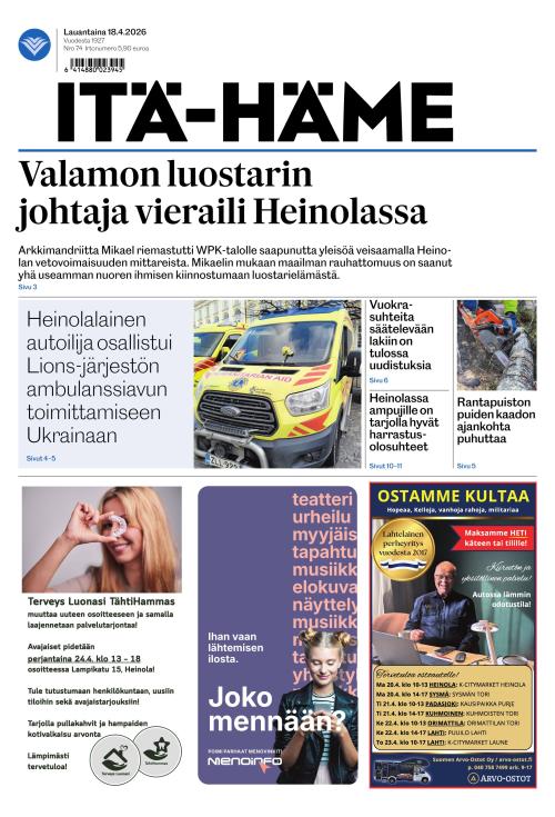 Itä-Häme 18.4.2026
