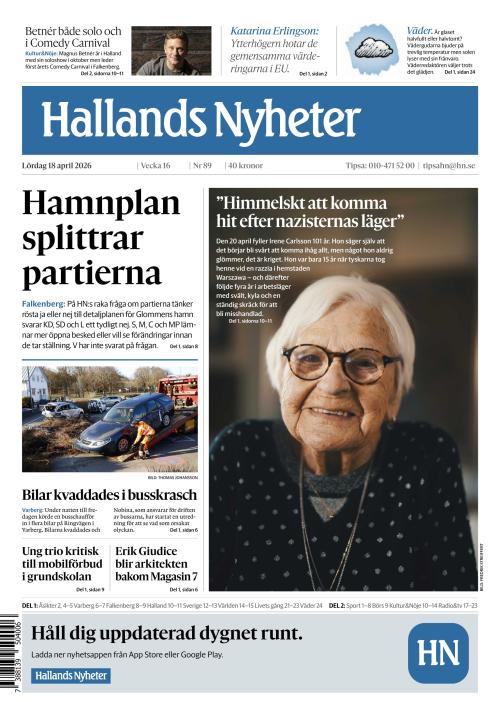 Hallands Nyheter 18.4.2026