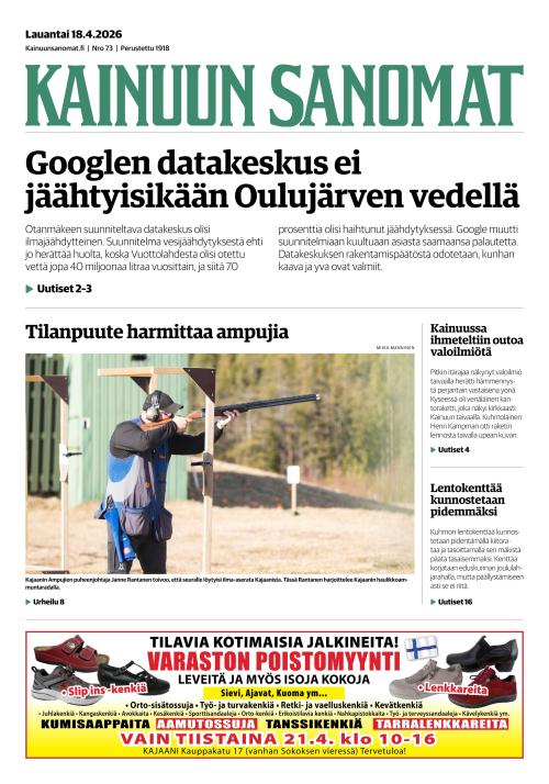 Kainuun Sanomat 18.4.2026