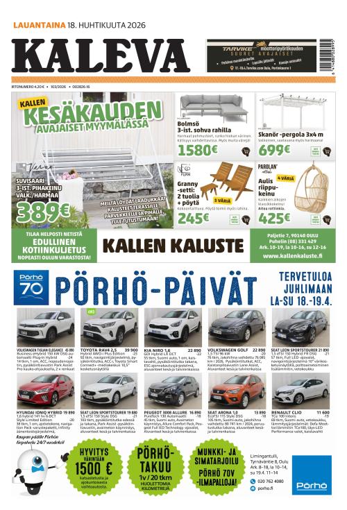 Kaleva 18.4.2026