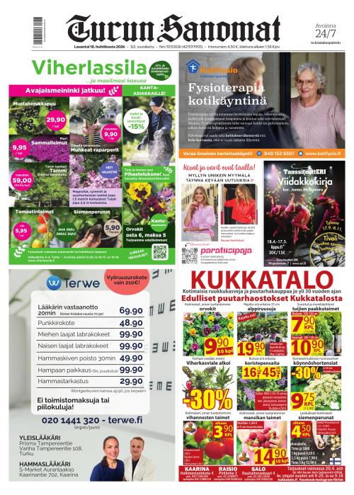 Turun Sanomat 18.4.2026